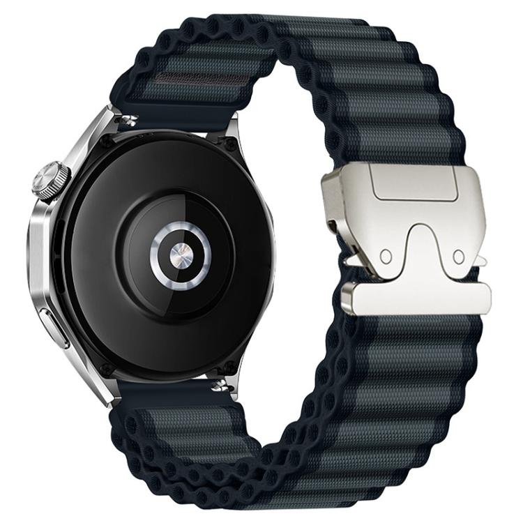 Parachute Buckle Off Road Wide Ribbed Nylon Watch Band, 22mm, 20mm, 18mm