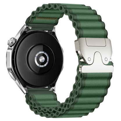 Parachute Buckle Off Road Wide Ribbed Nylon Watch Band, 22mm, 20mm, 18mm