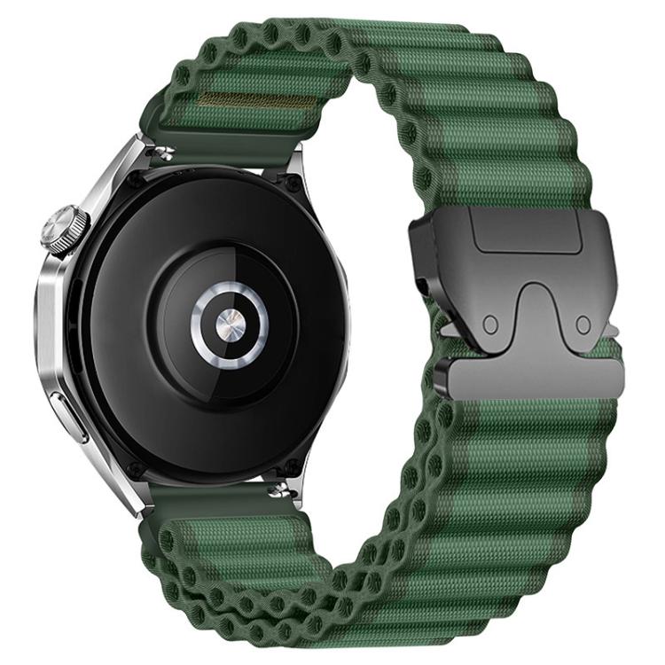 Parachute Buckle Off Road Wide Ribbed Nylon Watch Band, 22mm, 20mm, 18mm