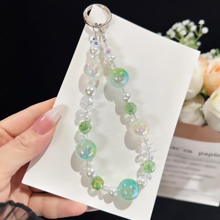 Iridescent Soft Bead Crystal Chain, Purple, Pink, Iridescent, Green