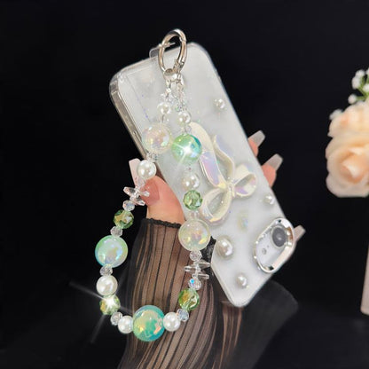 Iridescent Soft Bead Crystal Chain, Purple, Pink, Iridescent, Green