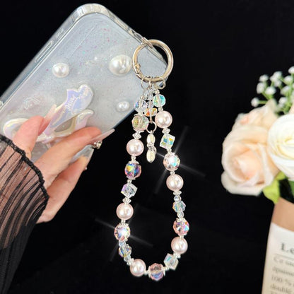 Balloon Dog Crystal Bead Phone Charm, Purple, Pink, Blue