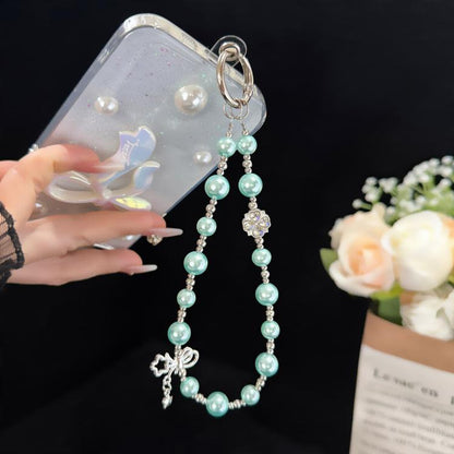 Star & Butterfly Four-Leaf Clover Beaded Crystal Chain, Green, Grey, White, Purple