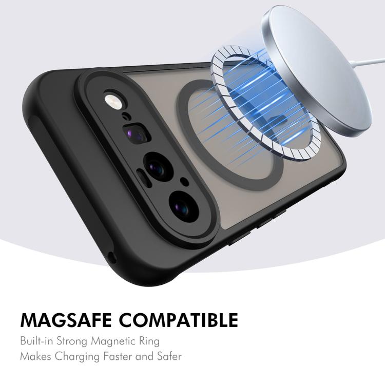 ENKAY Hat-Prince MagSafe Matte Translucent Shockproof Phone Case with 0.18mm High Aluminum-silicon Glass Film, For Google Pixel 11 Pro XL, For Google Pixel 11, For Google Pixel 11 Pro