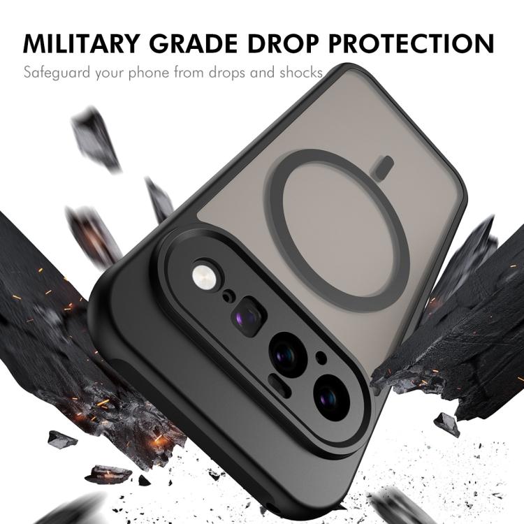 ENKAY Hat-Prince MagSafe Matte Translucent Shockproof Phone Case with 0.18mm High Aluminum-silicon Glass Film, For Google Pixel 11 Pro XL, For Google Pixel 11, For Google Pixel 11 Pro