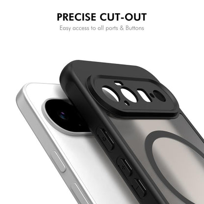 ENKAY Hat-Prince MagSafe Matte Translucent Shockproof Phone Case with 0.18mm High Aluminum-silicon Glass Film, For Google Pixel 11 Pro XL, For Google Pixel 11, For Google Pixel 11 Pro