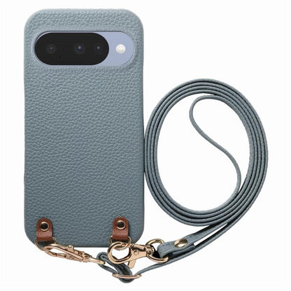 Metal Buckle Crossbody Lanyard Litchi Texture PU Back Phone Case, For Google Pixel 10a, For Google Pixel 10 Pro