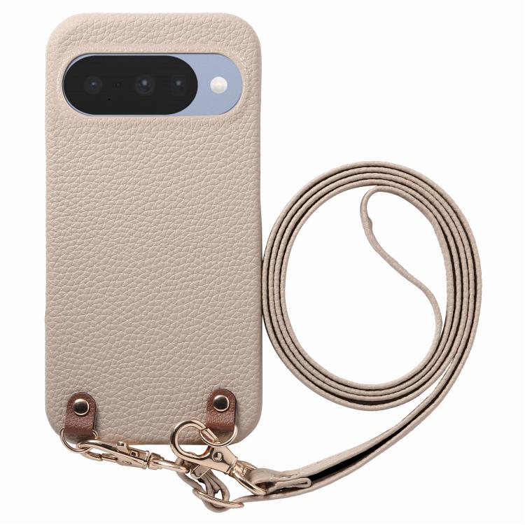 Metal Buckle Crossbody Lanyard Litchi Texture PU Back Phone Case, For Google Pixel 10a, For Google Pixel 10 Pro