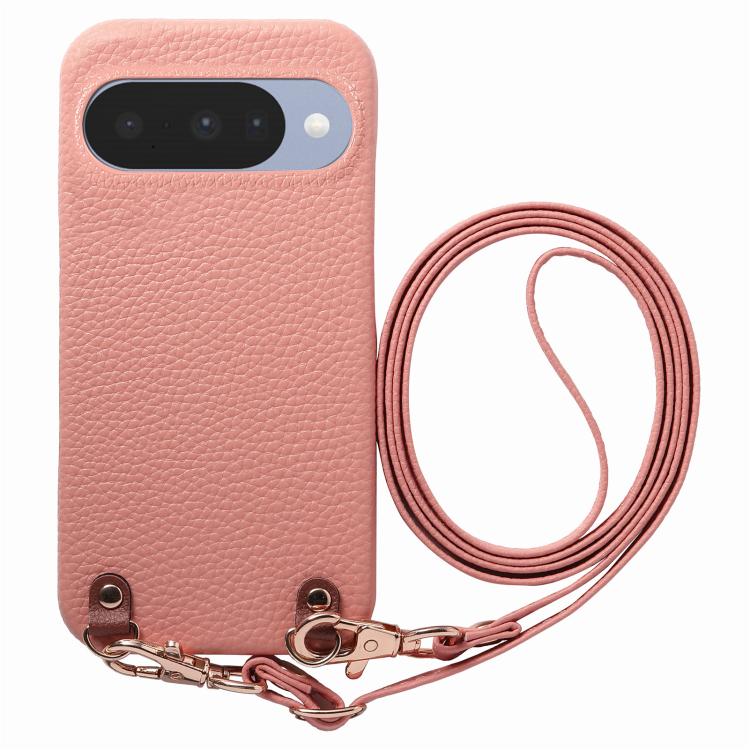 Metal Buckle Crossbody Lanyard Litchi Texture PU Back Phone Case, For Google Pixel 10a, For Google Pixel 10 Pro