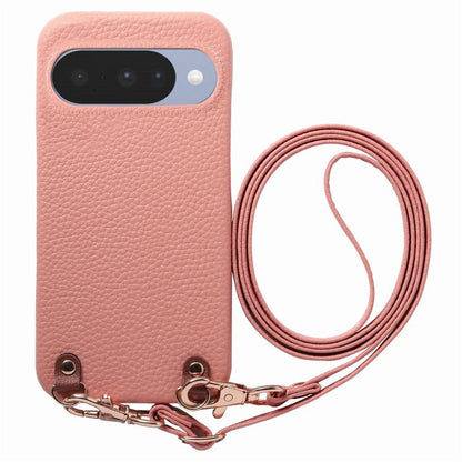 Metal Buckle Crossbody Lanyard Litchi Texture PU Back Phone Case, For Google Pixel 10a, For Google Pixel 10 Pro