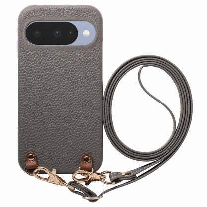 Metal Buckle Crossbody Lanyard Litchi Texture PU Back Phone Case, For Google Pixel 10a, For Google Pixel 10 Pro