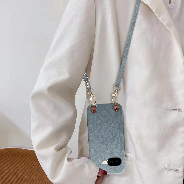 Metal Buckle Crossbody Lanyard Litchi Texture PU Back Phone Case, For Google Pixel 10a, For Google Pixel 10 Pro