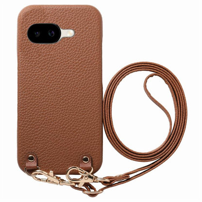 Metal Buckle Crossbody Lanyard Litchi Texture PU Back Phone Case, For Google Pixel 10a, For Google Pixel 10 Pro