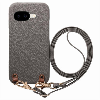 Metal Buckle Crossbody Lanyard Litchi Texture PU Back Phone Case, For Google Pixel 10a, For Google Pixel 10 Pro