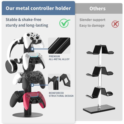 For XBOX / PS5 / Switch 4-Tier Gaming Controller Headphones Gaming Accessories Holder, 4-Tier
