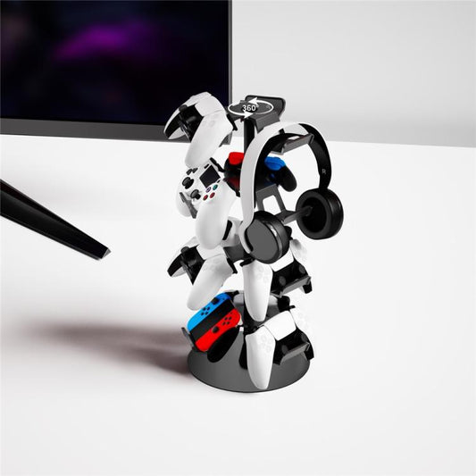 Pour manette de jeu Microsoft XBOX / Sony PS5 / Nintendo Switch, support rotatif à 360 degrés à 4 niveaux
