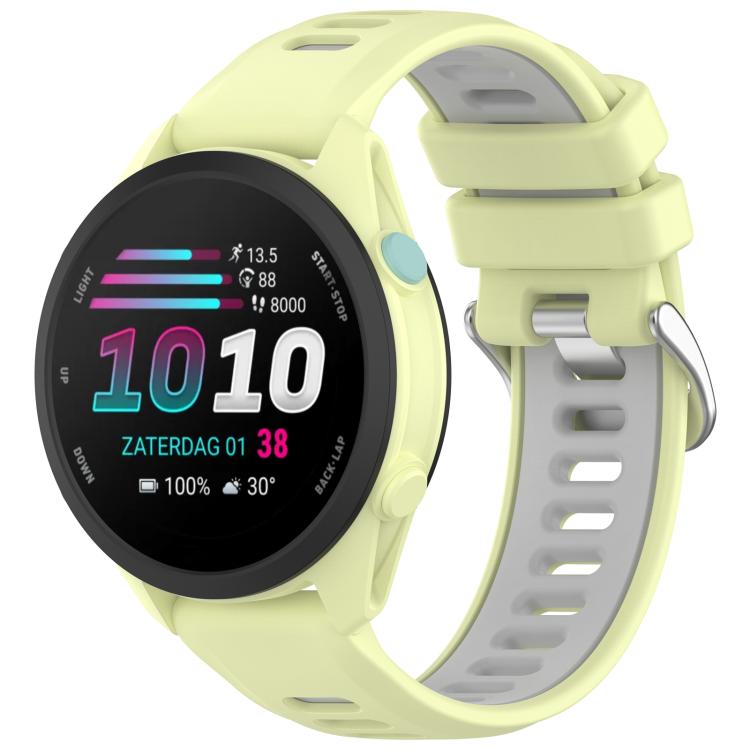 Two Color Silicone Sports Quick Release Watch Band, 22mm, 20mm