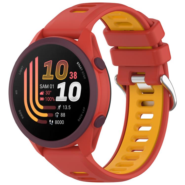 Two Color Silicone Sports Quick Release Watch Band, 22mm, 20mm