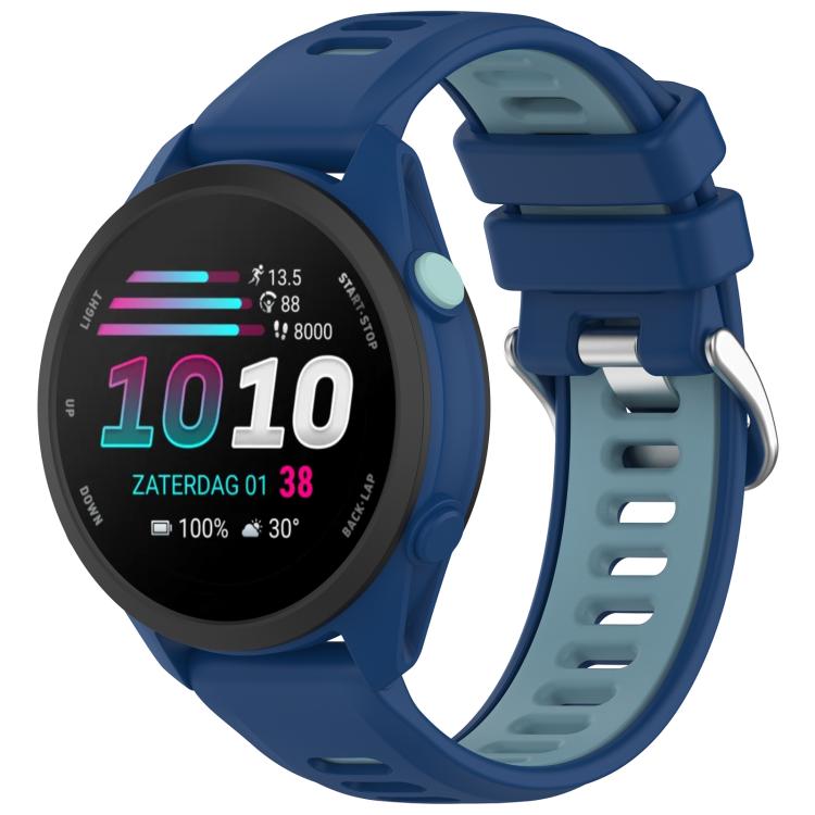 Two Color Silicone Sports Quick Release Watch Band, 22mm, 20mm