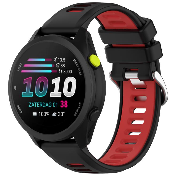 Two Color Silicone Sports Quick Release Watch Band, 22mm, 20mm