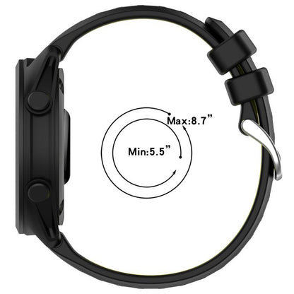 Two Color Silicone Sports Quick Release Watch Band, 22mm, 20mm