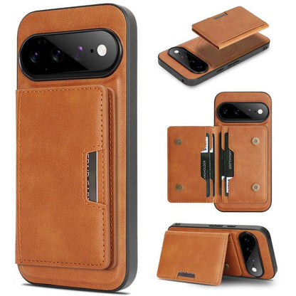 Kalebol Strong MagSafe Magnetic Two-Fold Card Bag Leather Phone Case, For Google Pixel 11 Pro XL, For Google Pixel 11, For Google Pixel 11 Pro
