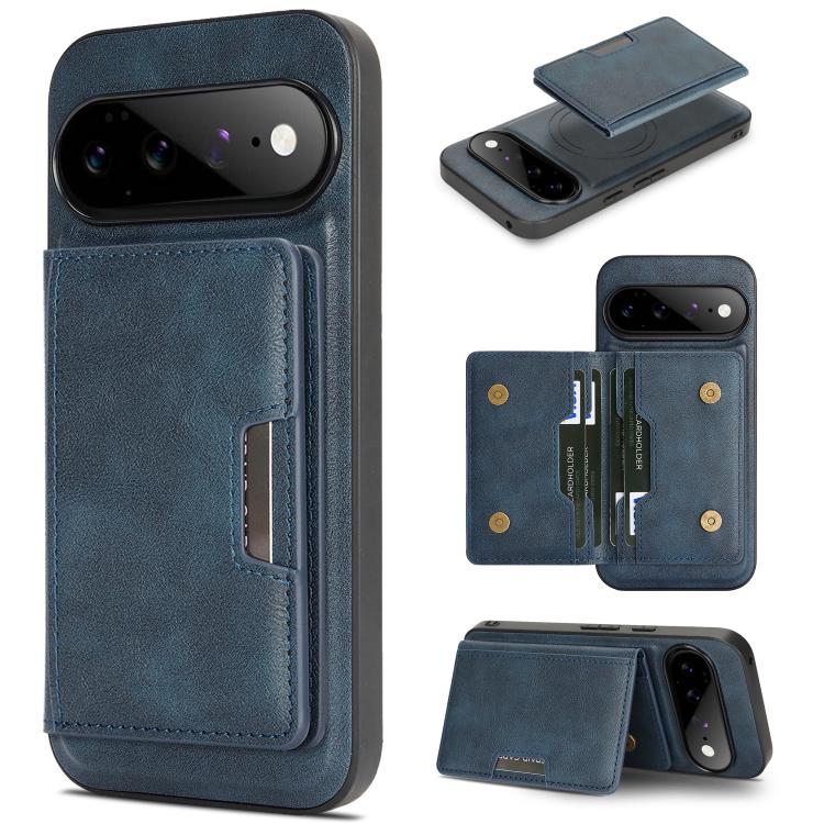 Kalebol Strong MagSafe Magnetic Two-Fold Card Bag Leather Phone Case, For Google Pixel 11 Pro XL, For Google Pixel 11, For Google Pixel 11 Pro