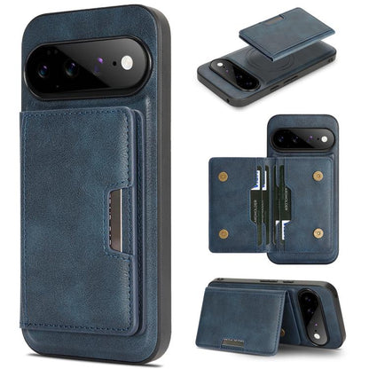 Kalebol Strong MagSafe Magnetic Two-Fold Card Bag Leather Phone Case, For Google Pixel 11 Pro XL, For Google Pixel 11, For Google Pixel 11 Pro
