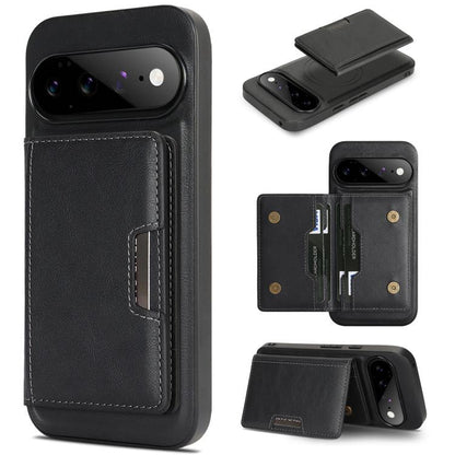 Kalebol Strong MagSafe Magnetic Two-Fold Card Bag Leather Phone Case, For Google Pixel 11 Pro XL, For Google Pixel 11, For Google Pixel 11 Pro