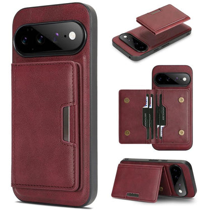 Kalebol Strong MagSafe Magnetic Two-Fold Card Bag Leather Phone Case, For Google Pixel 11 Pro XL, For Google Pixel 11, For Google Pixel 11 Pro