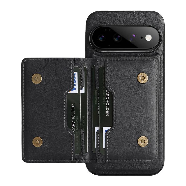 Kalebol Strong MagSafe Magnetic Two-Fold Card Bag Leather Phone Case, For Google Pixel 11 Pro XL, For Google Pixel 11, For Google Pixel 11 Pro