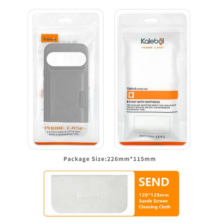 Kalebol Strong MagSafe Magnetic Two-Fold Card Bag Leather Phone Case, For Google Pixel 11 Pro XL, For Google Pixel 11, For Google Pixel 11 Pro