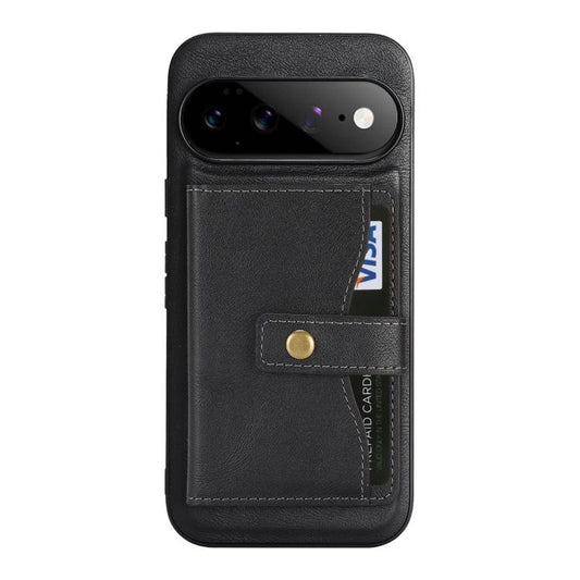 Kalebol Magnetic Button Card Bag MagSafe Ring Leather Phone Case, For Google Pixel 11 Pro XL, For Google Pixel 11, For Google Pixel 11 Pro