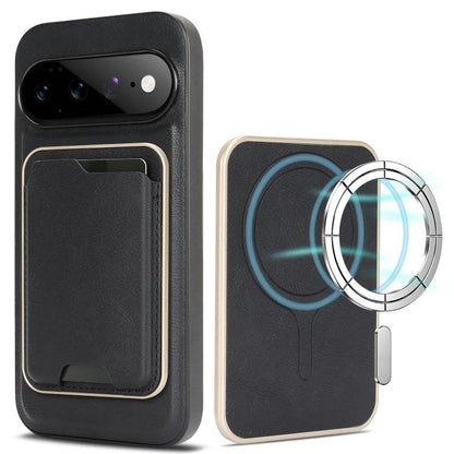 Kalebol Slim MagSafe Ring Magnetic Card Bag Leather Phone Case, For Google Pixel 11 Pro XL, For Google Pixel 11, For Google Pixel 11 Pro