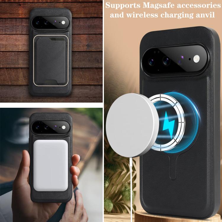 Kalebol Slim MagSafe Ring Magnetic Card Bag Leather Phone Case, For Google Pixel 11 Pro XL, For Google Pixel 11, For Google Pixel 11 Pro