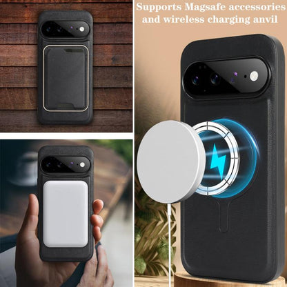 Kalebol Slim MagSafe Ring Magnetic Card Bag Leather Phone Case, For Google Pixel 11 Pro XL, For Google Pixel 11, For Google Pixel 11 Pro