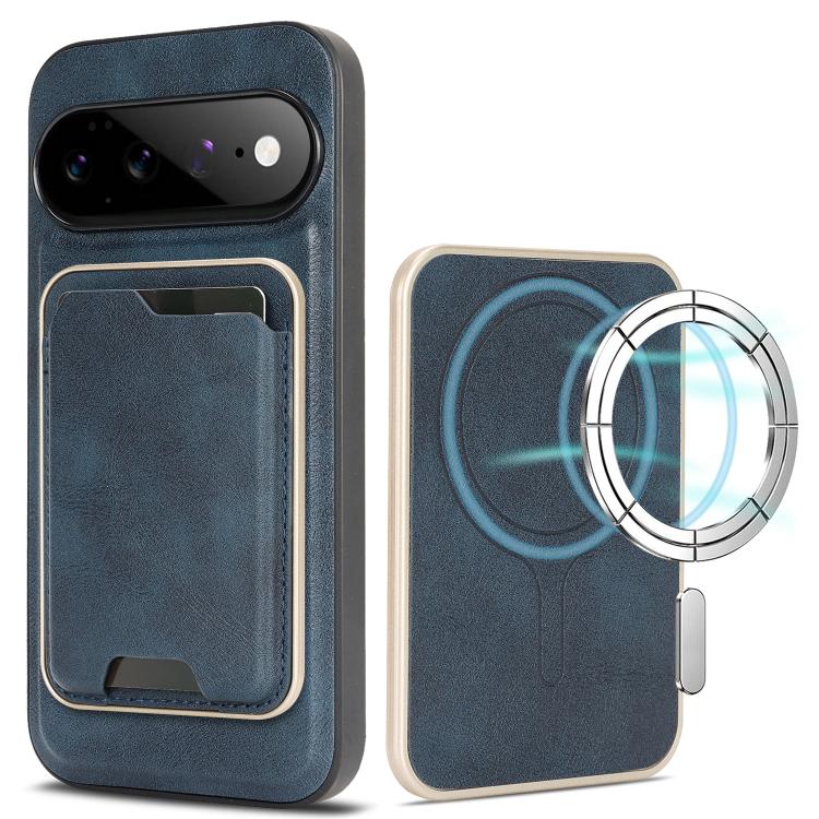 Kalebol Slim MagSafe Ring Magnetic Card Bag Leather Phone Case, For Google Pixel 11 Pro XL, For Google Pixel 11, For Google Pixel 11 Pro