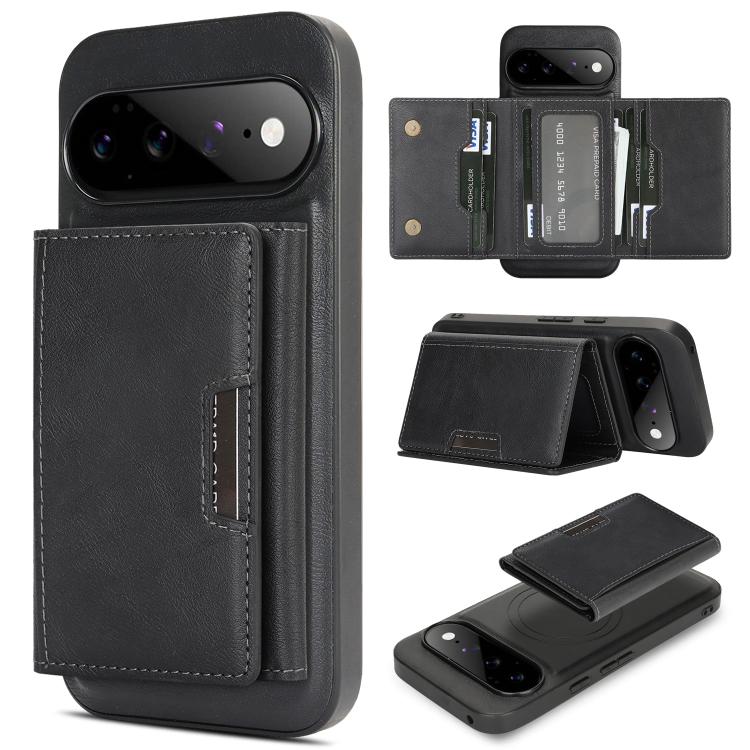 Kalebol Strong Magnetic MagSafe Tri-Fold Wallet Leather Phone Case, For Google Pixel 11 Pro XL, For Google Pixel 11, For Google Pixel 11 Pro