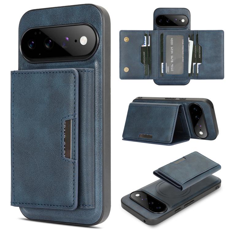 Kalebol Strong Magnetic MagSafe Tri-Fold Wallet Leather Phone Case, For Google Pixel 11 Pro XL, For Google Pixel 11, For Google Pixel 11 Pro