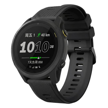 Twill Texture Solid Color Silicone Watch Band,, 22mm