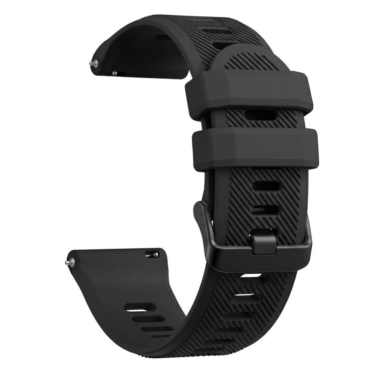 Twill Texture Solid Color Silicone Watch Band,, 22mm