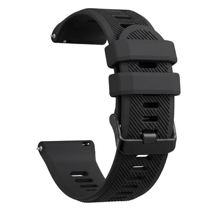 Twill Texture Solid Color Silicone Watch Band,, 22mm