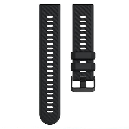 Twill Texture Solid Color Silicone Watch Band,, 22mm