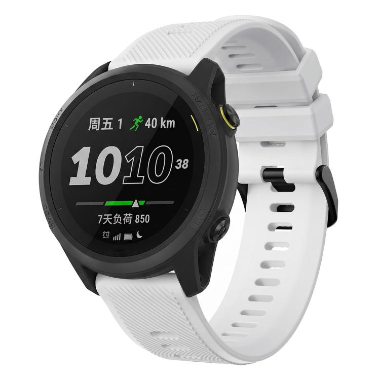Twill Texture Solid Color Silicone Watch Band,, 22mm