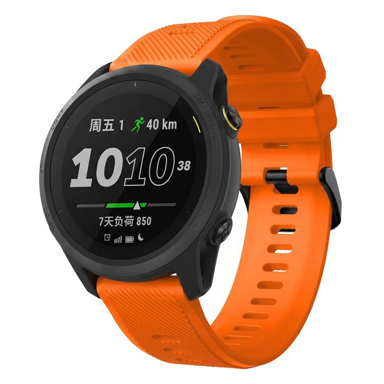 Twill Texture Solid Color Silicone Watch Band,, 22mm