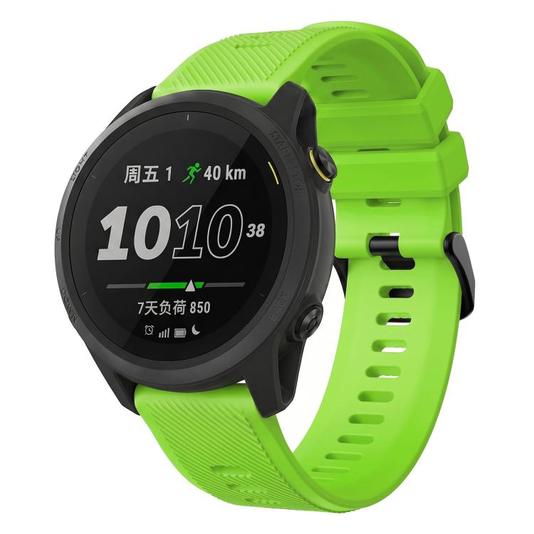 Twill Texture Solid Color Silicone Watch Band,, 22mm