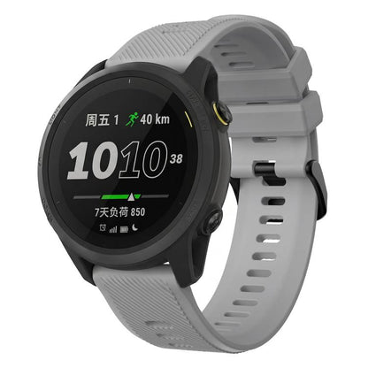Twill Texture Solid Color Silicone Watch Band,, 22mm