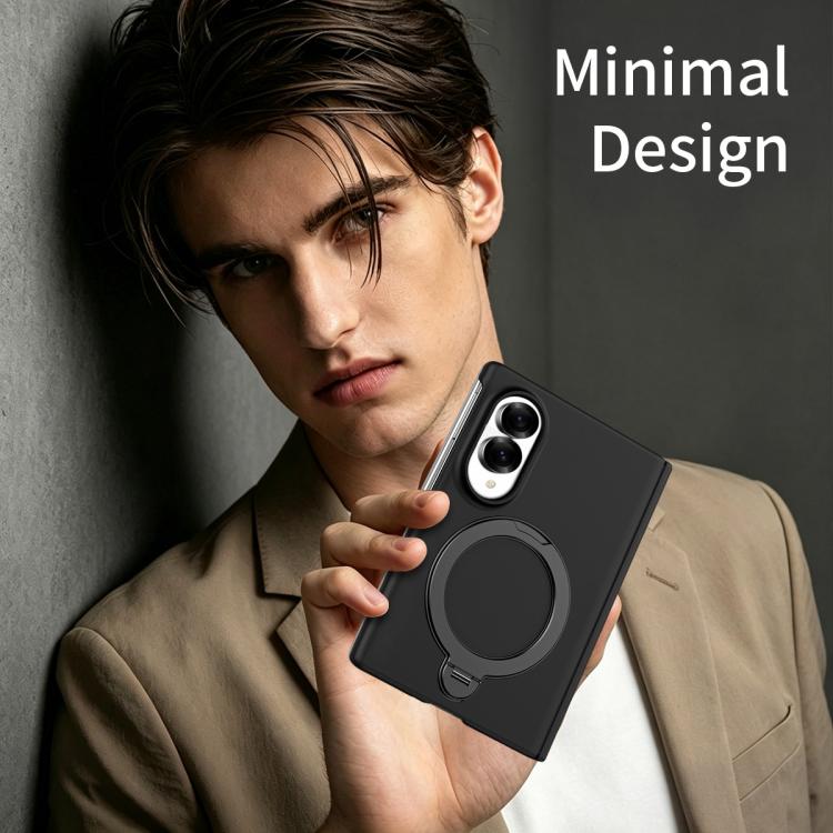 Jihe Magnetic Ring Holder Foldable Integrated Film Phone Case, For Galaxy Z Fold8 5G, For Galaxy Z Fold8 Ultra 5G, For Galaxy Z Fold7, For Galaxy Z Fold6, For Galaxy Z Fold5, For Galaxy Z Fold4