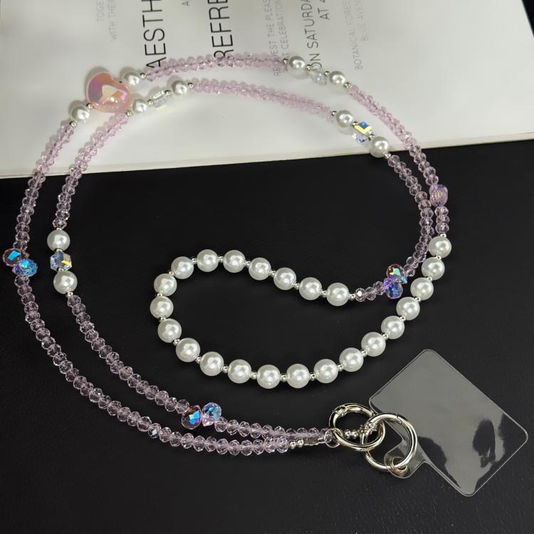 Mint Star Frappé Crossbody Crystal Chain, Black, Blue, Purple