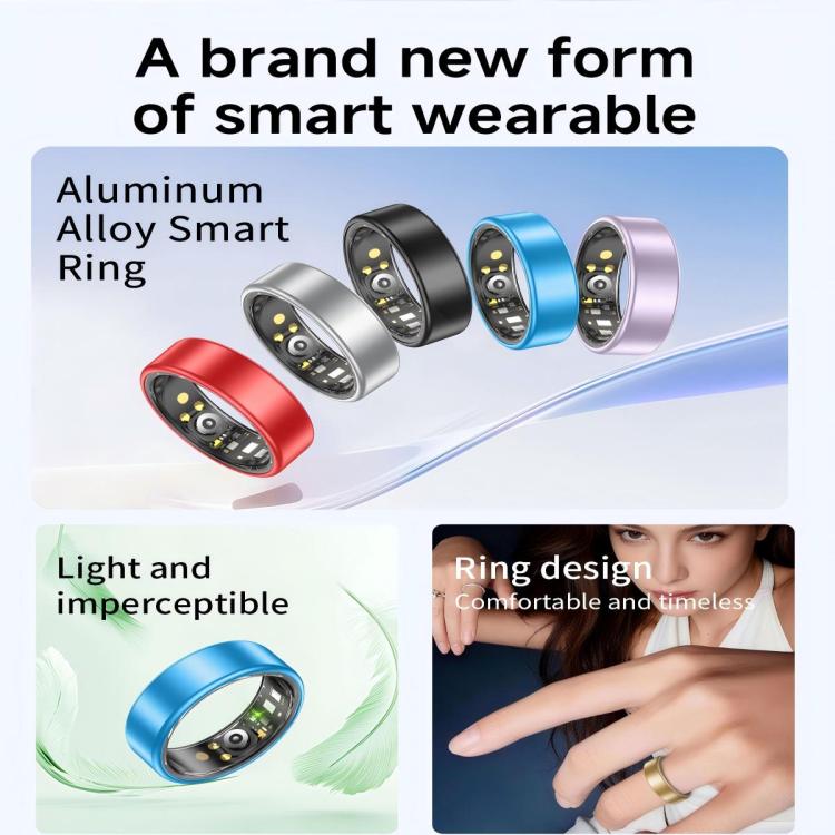 R88 Smart Ring Fitness Tracker, Supports Health Monitoring / Camera Control, Size 7, Size 8, Size 9, Size 10, Size 11, Size 12, Size 13, Size 14